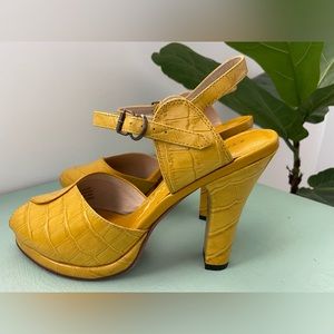 Re-Mix Vintage, Miranda Faux Croc Pump, Sz 8